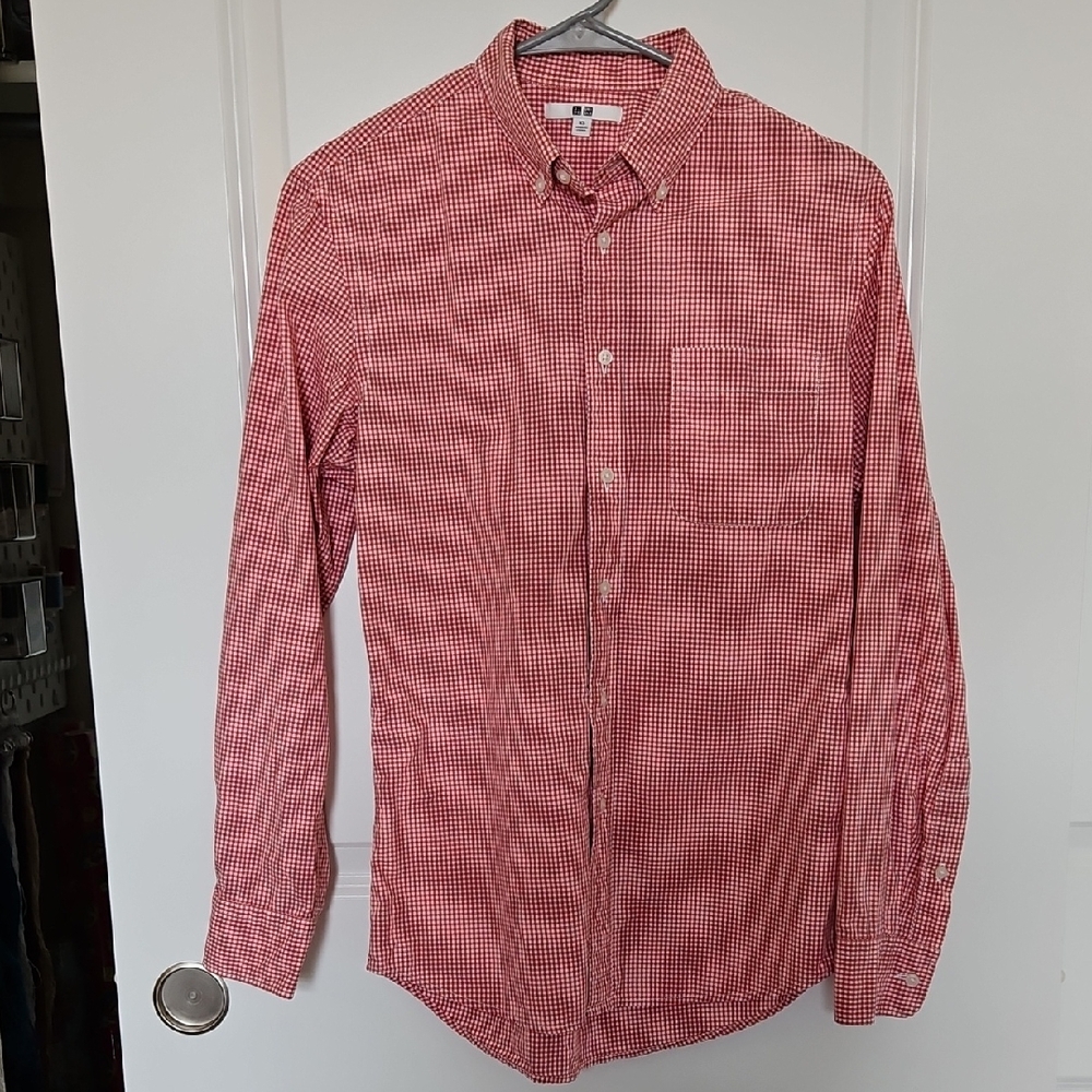 Uniqlo - Men's XS Red Checkered Shirt